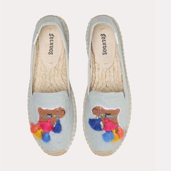 Soludos Shoes - SOLUDOS  TASSEL.  CAMEL SMOKING SLIPPER SIZE 5.5